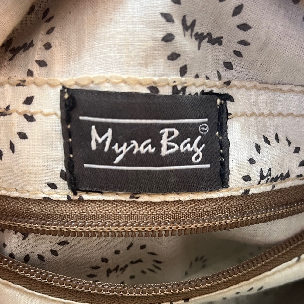 Cowhide/hand painted Crossbody Bag - Picture 2 of 5